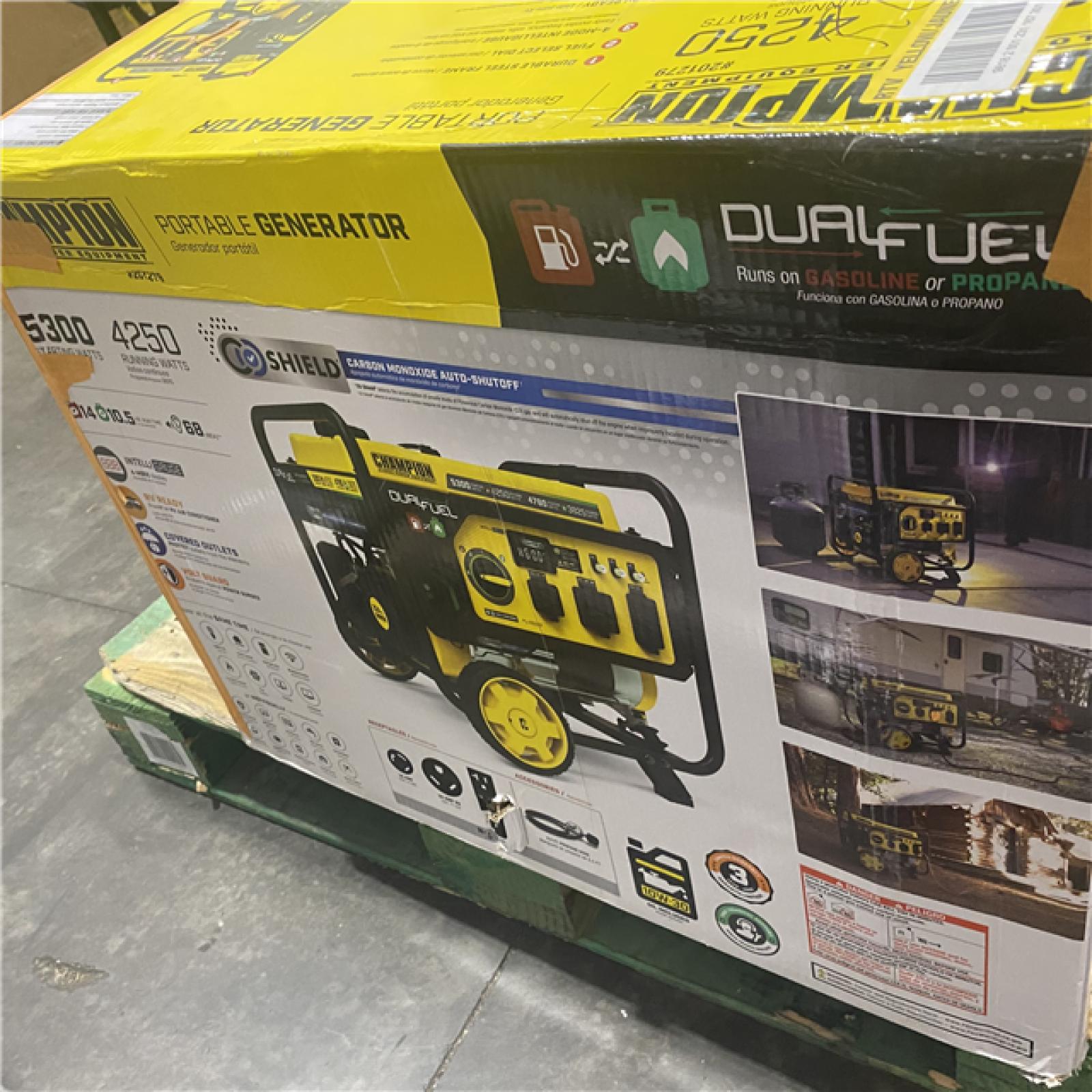 Dallas Location - As-Is Champion 201279 5300W Dual Fuel Generator