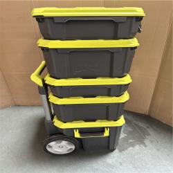 California AS-IS Ryobi Link Tool Boxes  Includes (1) Rolling Tool Box  (2) Medium Tool Boxes & (2) Standard Tool Boxes; Appears in Excellent Condition (No Tools)
