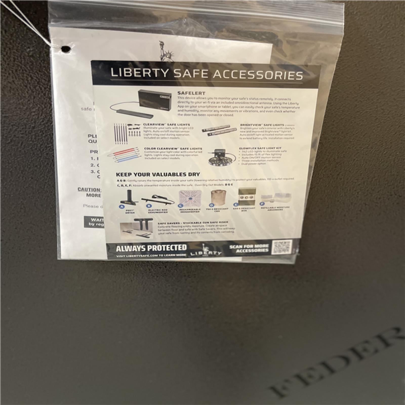 DALLAS LOCATION - LIBERTY SAFE Federal 48-Gun 75-Min fire rating EMP E-Lock  60.5 in. H x 42 in. W x 22 in. D