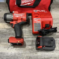 AS-IS Milwaukee FUEL 18V Lithium-Ion Brushless Cordless 1/2 in. Impact Wrench w/Friction Ring Kit