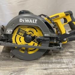 AS-IS DEWALT FLEXVOLT 60V MAX Cordless Brushless 7-1/4 in. Wormdrive Style Circular Saw (Tool Only)