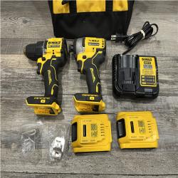 AS-IS DEWALT ATOMIC 20-Volt MAX Lithium-Ion Cordless Combo Kit