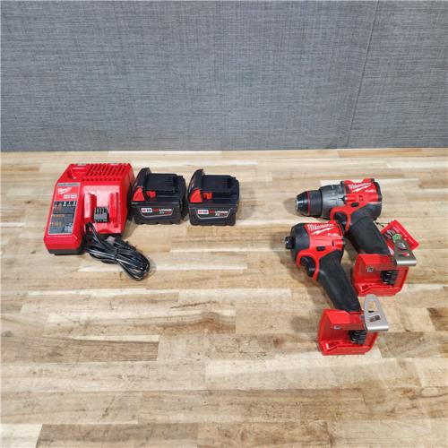 HOUSTON LOCATION - AS-IS MILWAUKEE 2 TOOL COMBO KIT W/ (2) BATTERY & CHARGER