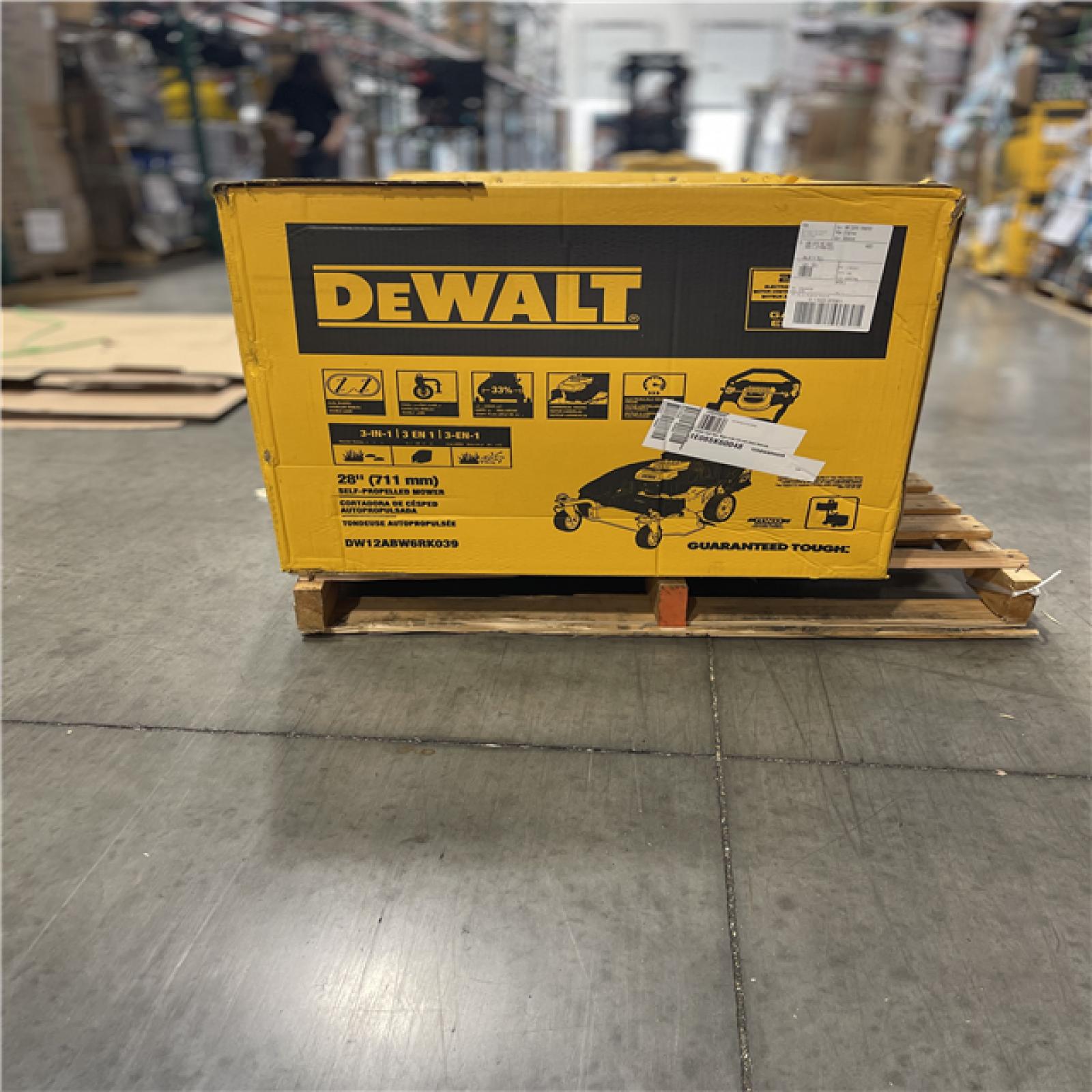 DALLAS LOCATION- NEW!- DEWALT 28 in. 224cc E-GOV Engine 3-in-1 Gas RWD Self-Propelled Lawn Mower