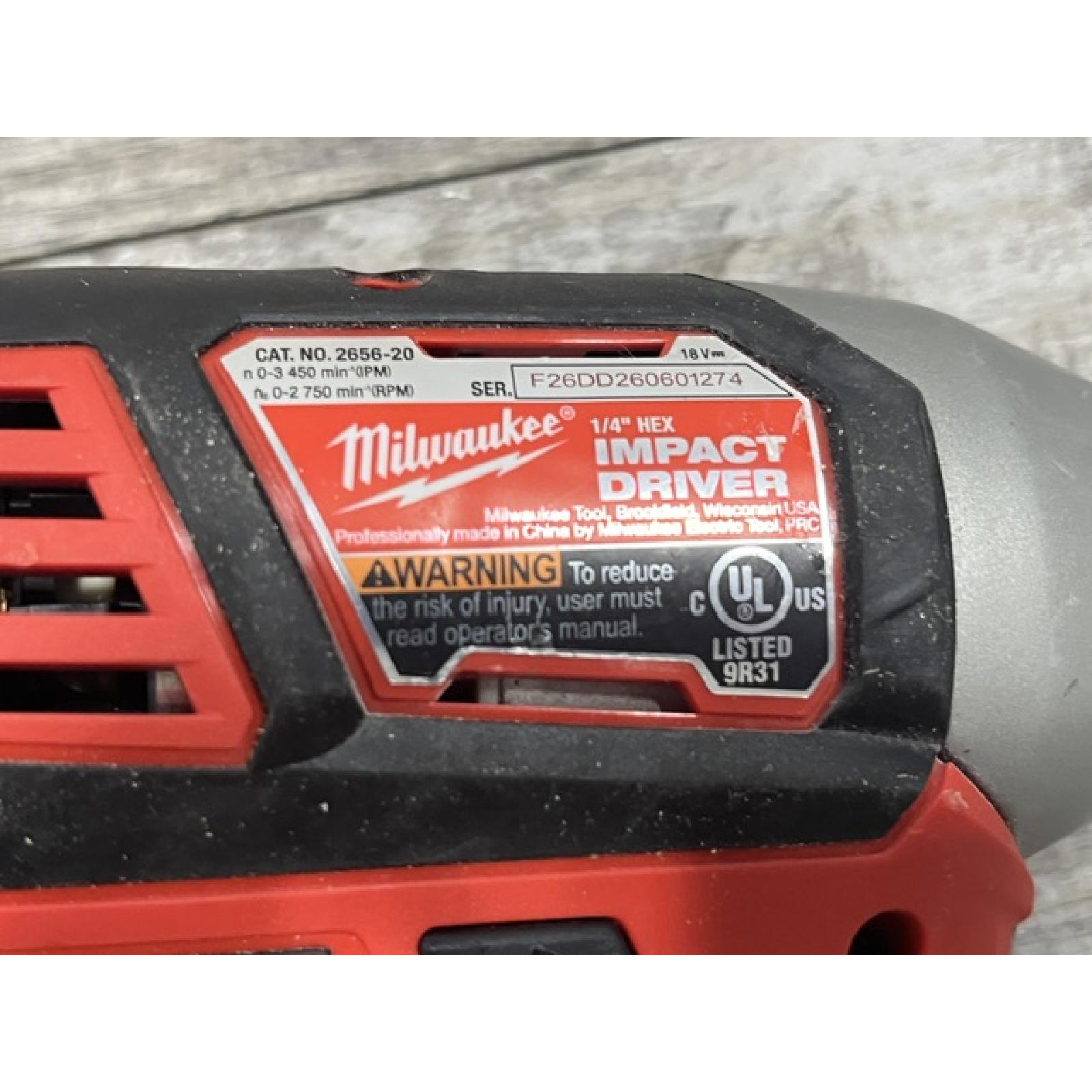 AS-IS Milwaukee 18V Lithium-Ion Cordless Drill Driver/Impact Driver Combo Kit