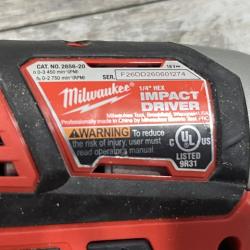 AS-IS Milwaukee 18V Lithium-Ion Cordless Drill Driver/Impact Driver Combo Kit