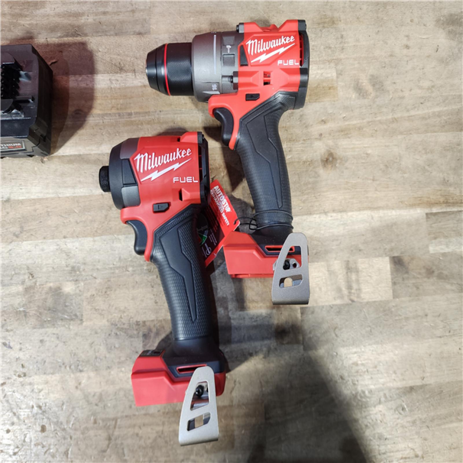 HOUSTON LOCATION - AS-IS MILWAUKEE FUEL 18V Lithium-Ion Brushless Cordless Hammer Drill and Impact Driver Combo Kit