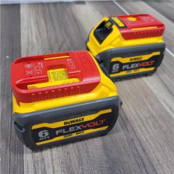 AS-IS DEWALT FLEXVOLT 20V/60V MAX Lithium-Ion 6.0Ah Battery Pack (2 Pack)