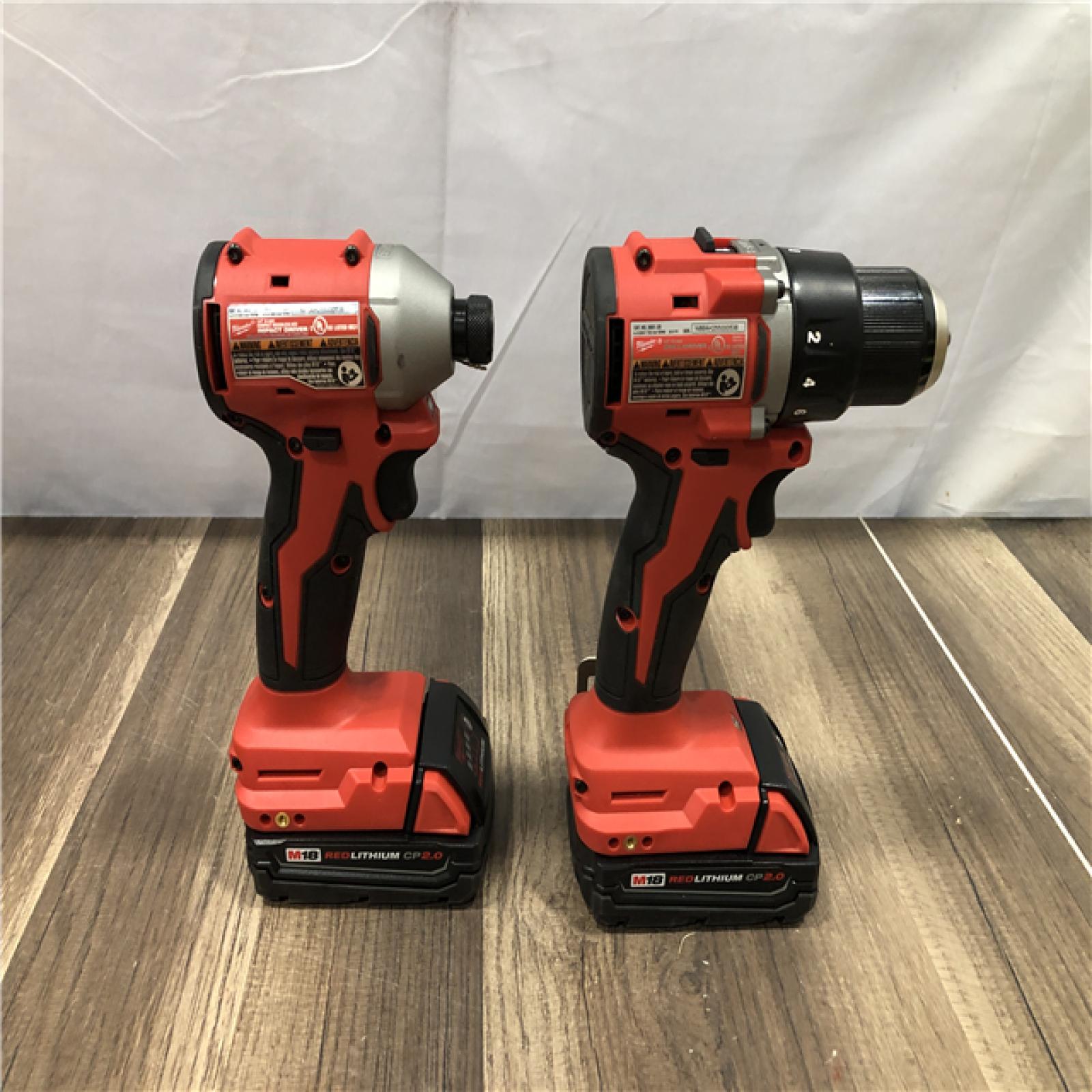 AS-IS Milwaukee 18V Lithium-Ion Brushless Cordless Compact Drill/Impact Combo Kit