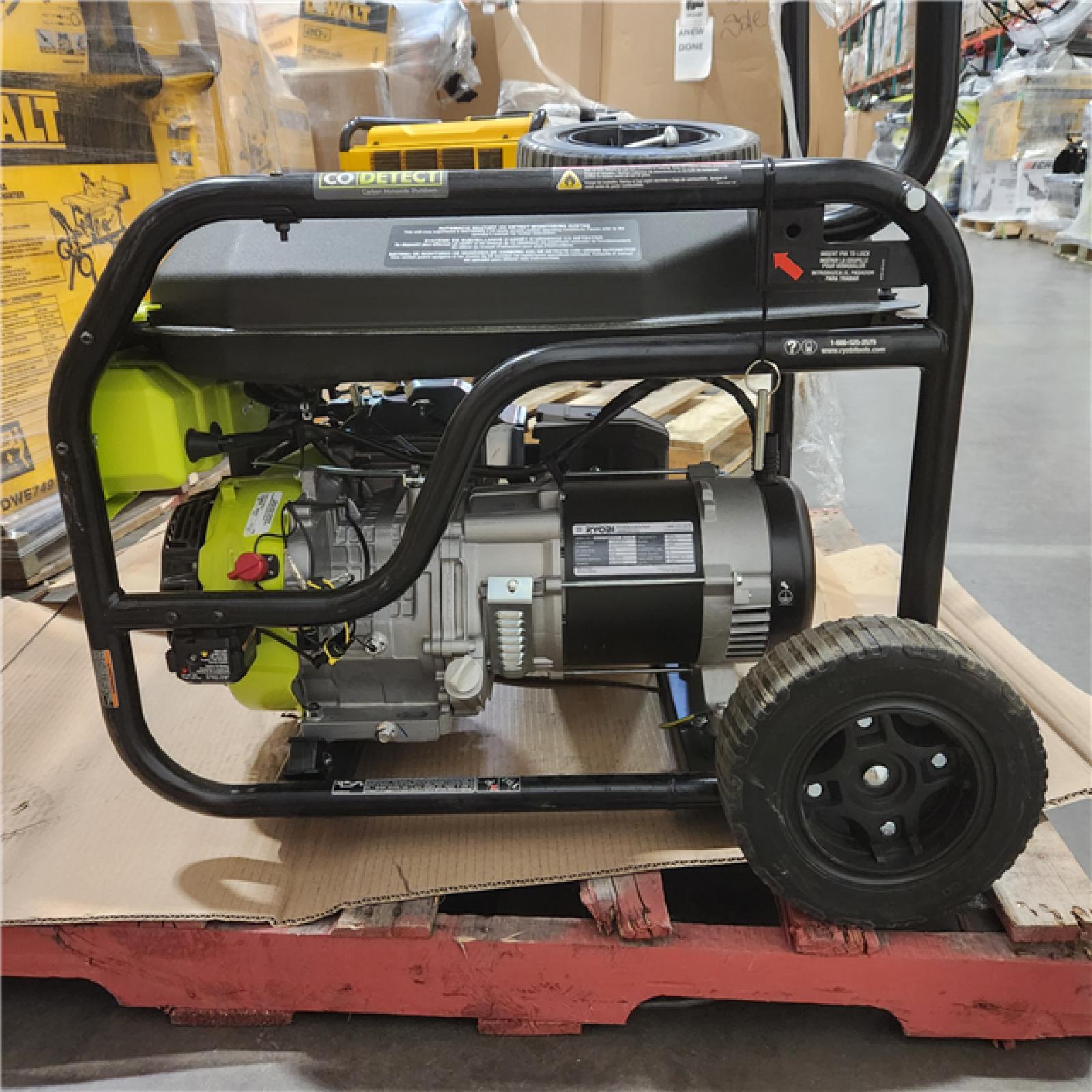 Dallas Location - As-Is RYOBI 6500-Watt Gasoline Portable Generator