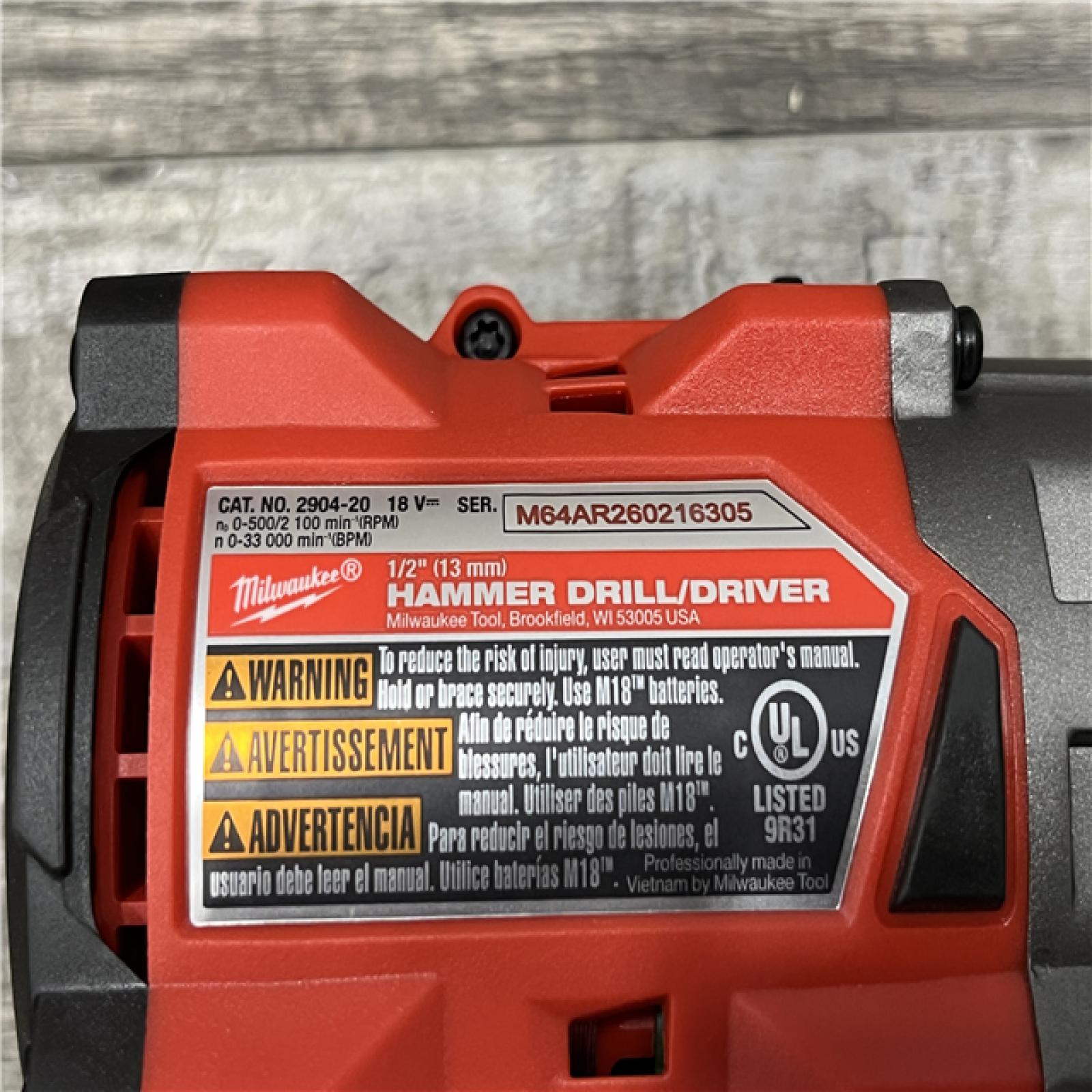 AS-IS Milwaukee FUEL 18V Lithium-Ion Brushless Cordless Hammer Drill and Impact Driver Combo Kit