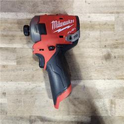 HOUSTON LOCATION - AS-IS Milwaukee M12 FUEL SURGE 12V Lithium-Ion Brushless Cordless 1/4 in. Hex Impact Driver Compact Kit W/Two 2.0Ah Batteries, Bag