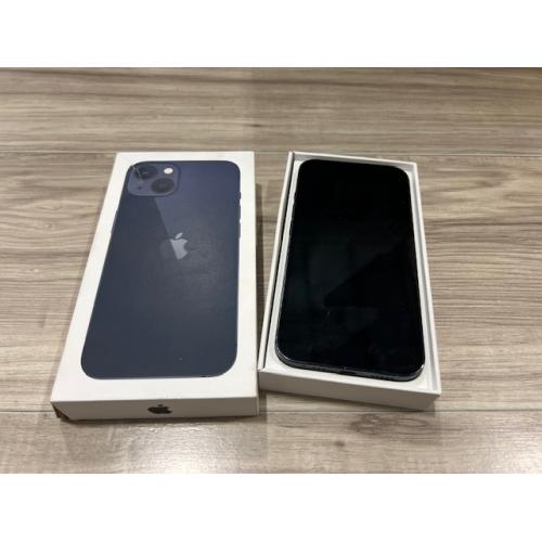 AS-IS  Apple iPhone 13 in Midnight with 128GB of storage