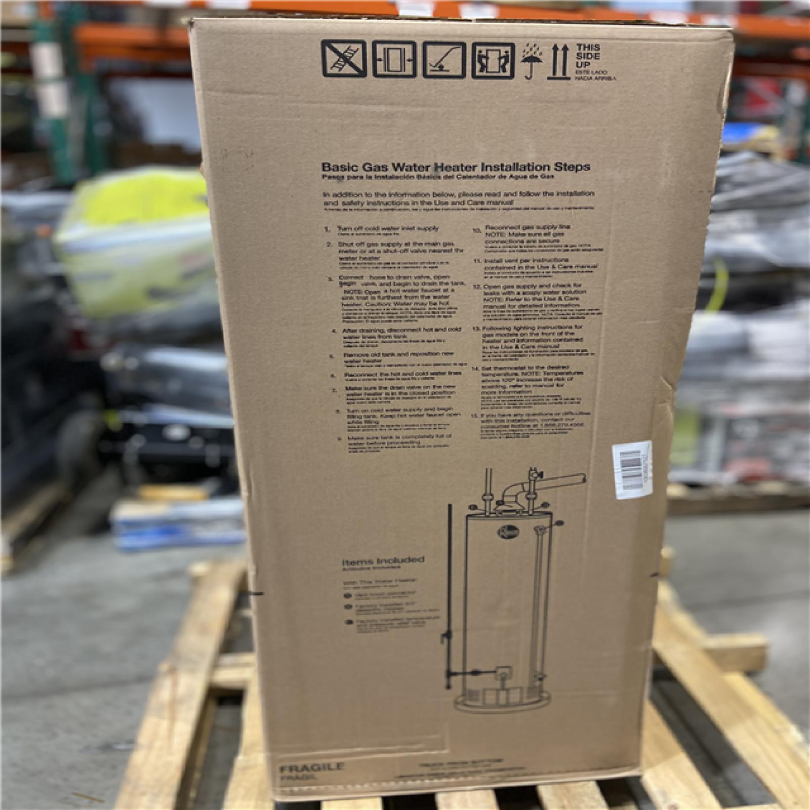 DALLAS LOCATION - Rheem Performance 40 Gal. Short 34,000 BTU Natural Gas Water Heater