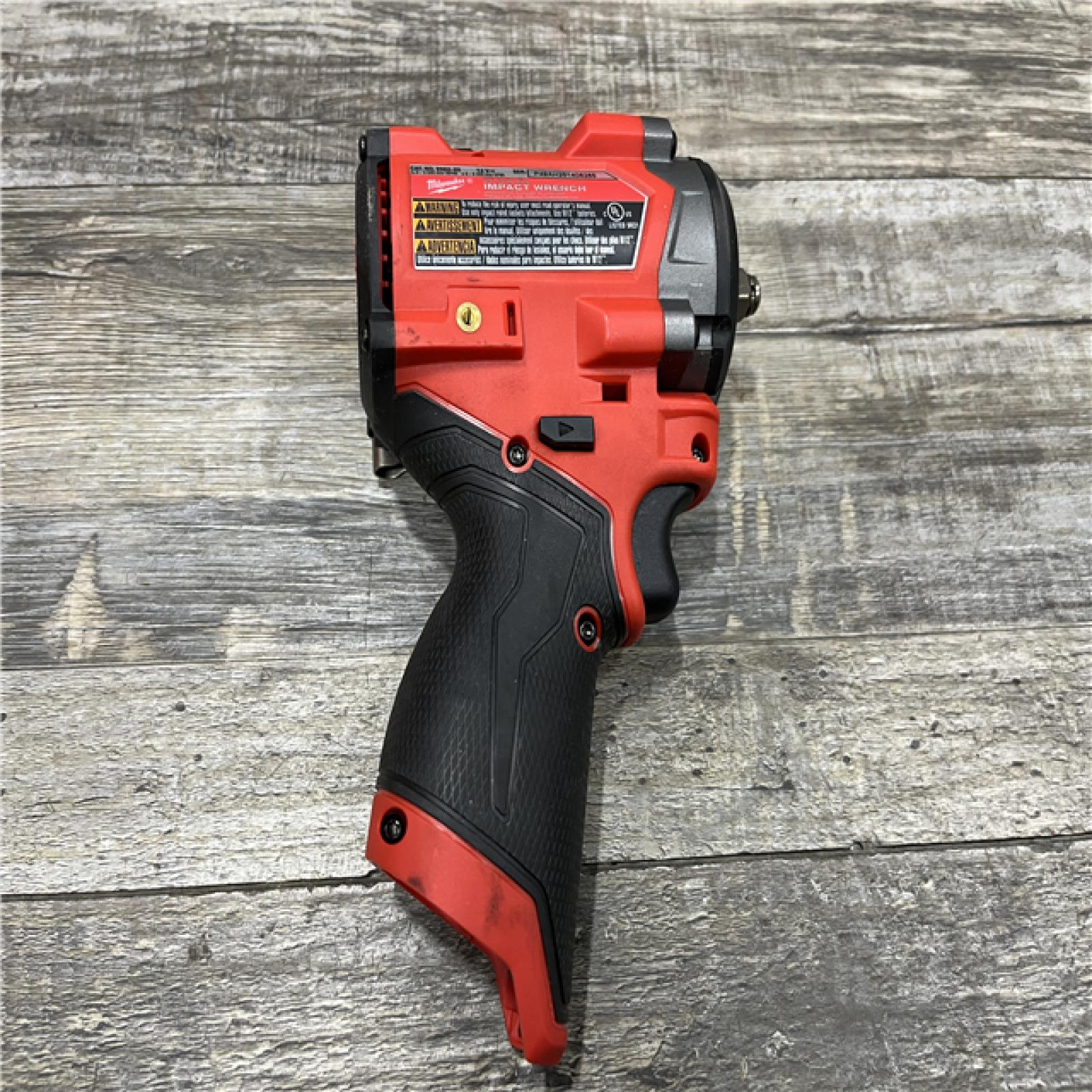AS-IS Milwaukee FUEL 12V Lithium-Ion Brushless Cordless Stubby 3/8 in. Impact Wrench (Tool-Only)
