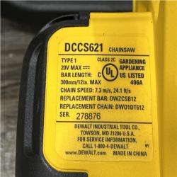 AS-IS DEWALT 20V MAX 12 in. Cordless Battery Powered Chainsaw (Tool Only)