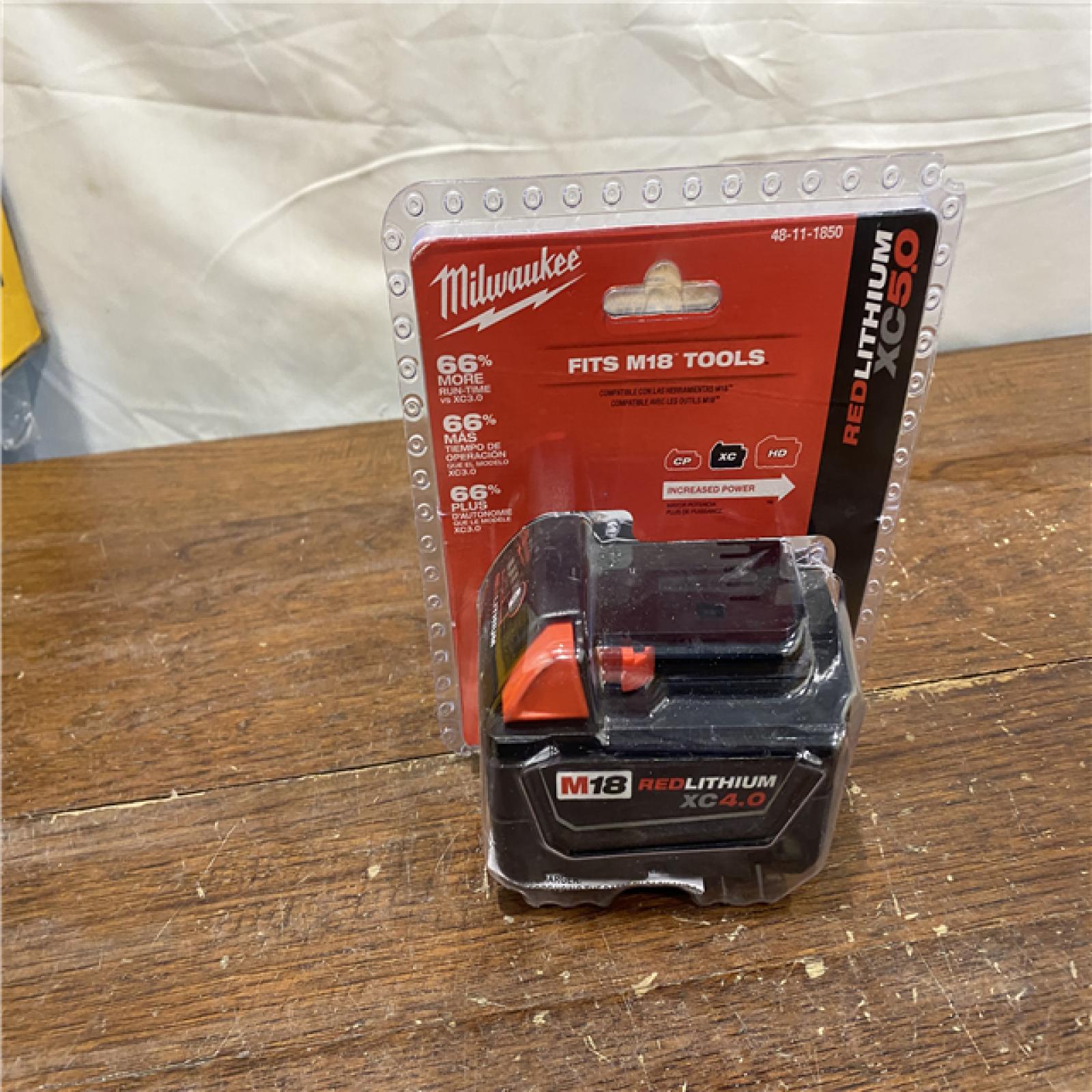 AS-IS Milwaukee M18 18-Volt Lithium-Ion XC Extended Capacity 5.0Ah Battery Pack