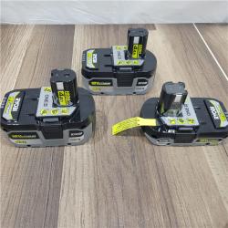 AS-IS RYOBI ONE+ 18V Lithium-Ion HIGH PERFORMANCE Starter Kit with 2.0 Ah Battery, (2) 4.0 Ah Batteries, and Charger