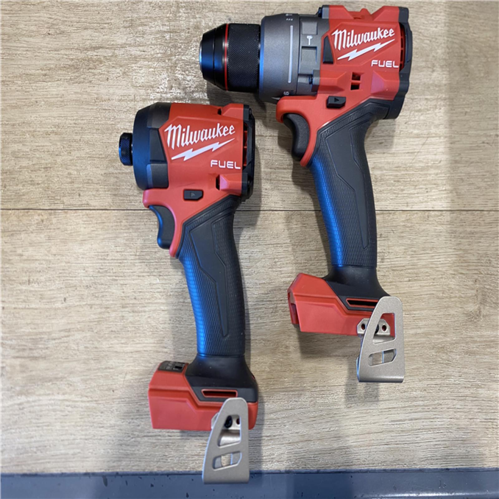AS-IS Milwaukee FUEL 18V Lithium-Ion Brushless Cordless Hammer Drill and Impact Driver Combo Kit