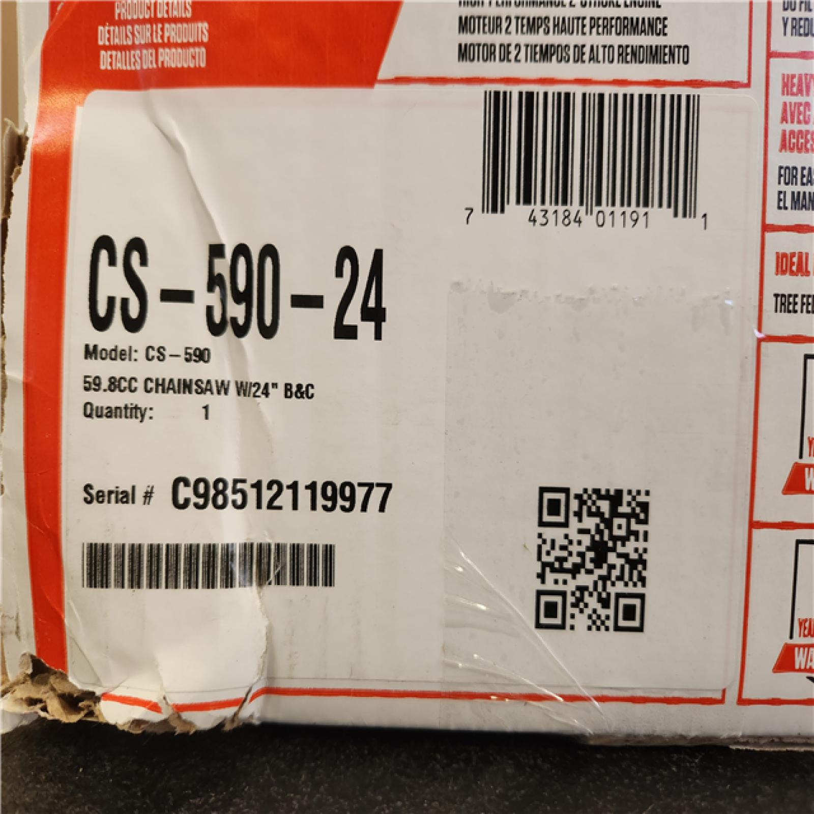 Phoenix NEW ECHO 24 in. 59.8 cc Gas 2-Stroke Rear Handle Timber Wolf Chainsaw (SEALED)