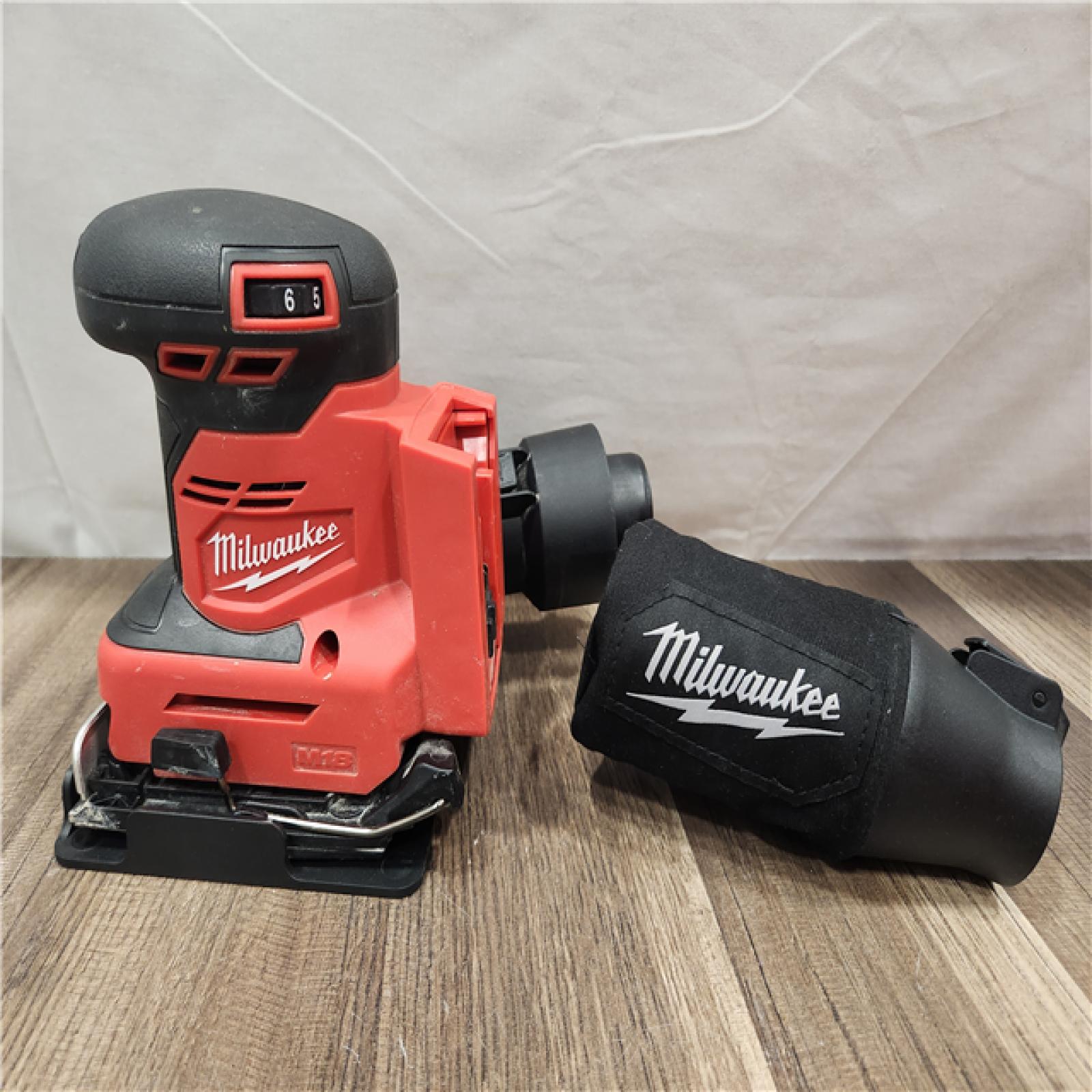 AS-IS- Milwaukee 1/4 in. Sheet Sander (Tool-Only)