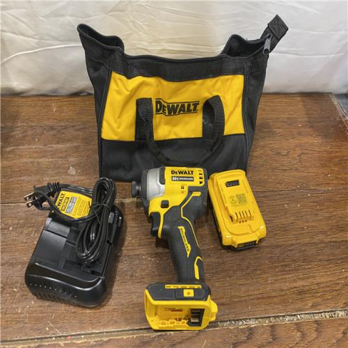AS-IS DeWALT ATOMIC 20V MAX Cordless Compact Impact Driver Kit W/ Li-Ion Battery, 1/4, Brushless