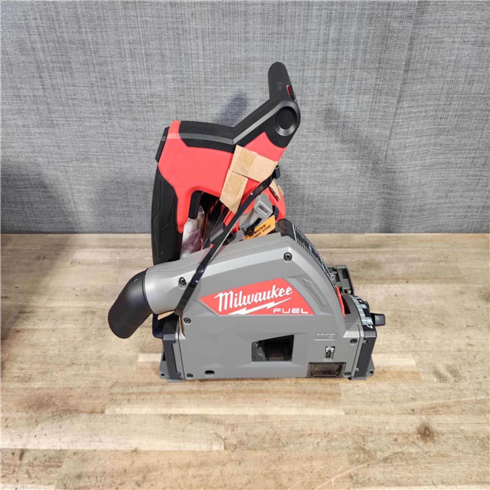 HOUSTON LOCATION - AS-IS (APPEARS LIKE NEW) Milwaukee FUEL 18V Lithium-Ion Cordless Brushless 6-1/2 in. Plunge Cut Track Saw (Tool-Only)