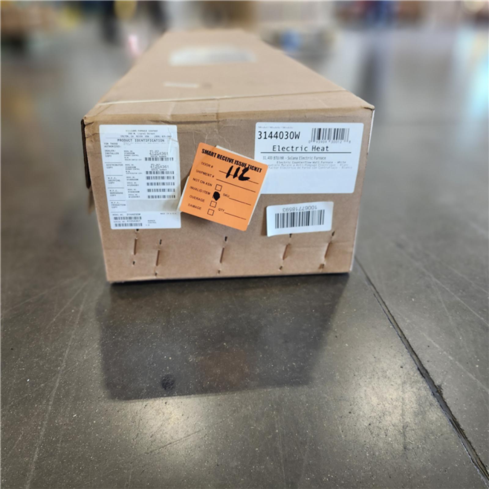 DALLAS LOCATION - Williams 31 400 BTU Unvented Counterflow Electric Furnace