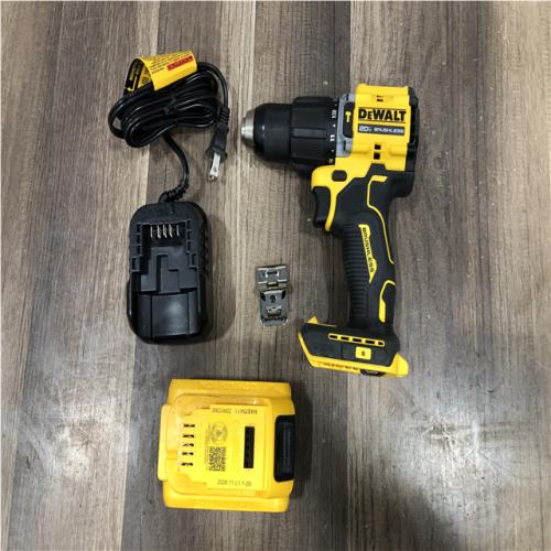 AS-IS DEWALT ATOMIC 20V Lithium-Ion Cordless 1/2 in. Hammer Drill Kit