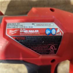 HOUSTON LOCATION - AS-IS Milwaukee FUEL 18-Volt Lithium-Ion Brushless Cordless Gen II 18-Gauge Brad Nailer (Tool-Only)