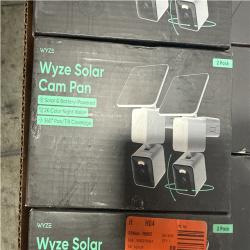 CALIFORNIA AS IS WYZE SOLAR CAM PAN DUAL AND SINGLE UNITS