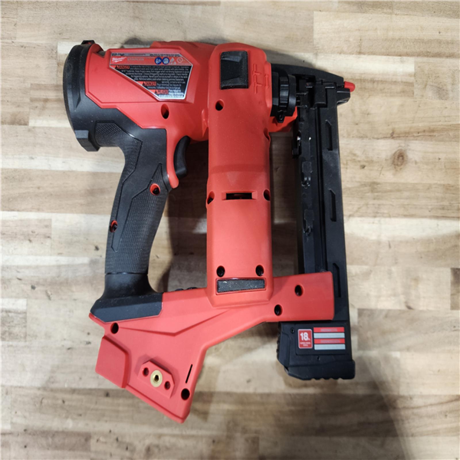 HOUSTON LOCATION - AS-IS Milwaukee FUEL 18-Volt Lithium-Ion Brushless Cordless 18-Gauge 1/4 in. Narrow Crown Stapler (Tool-Only)