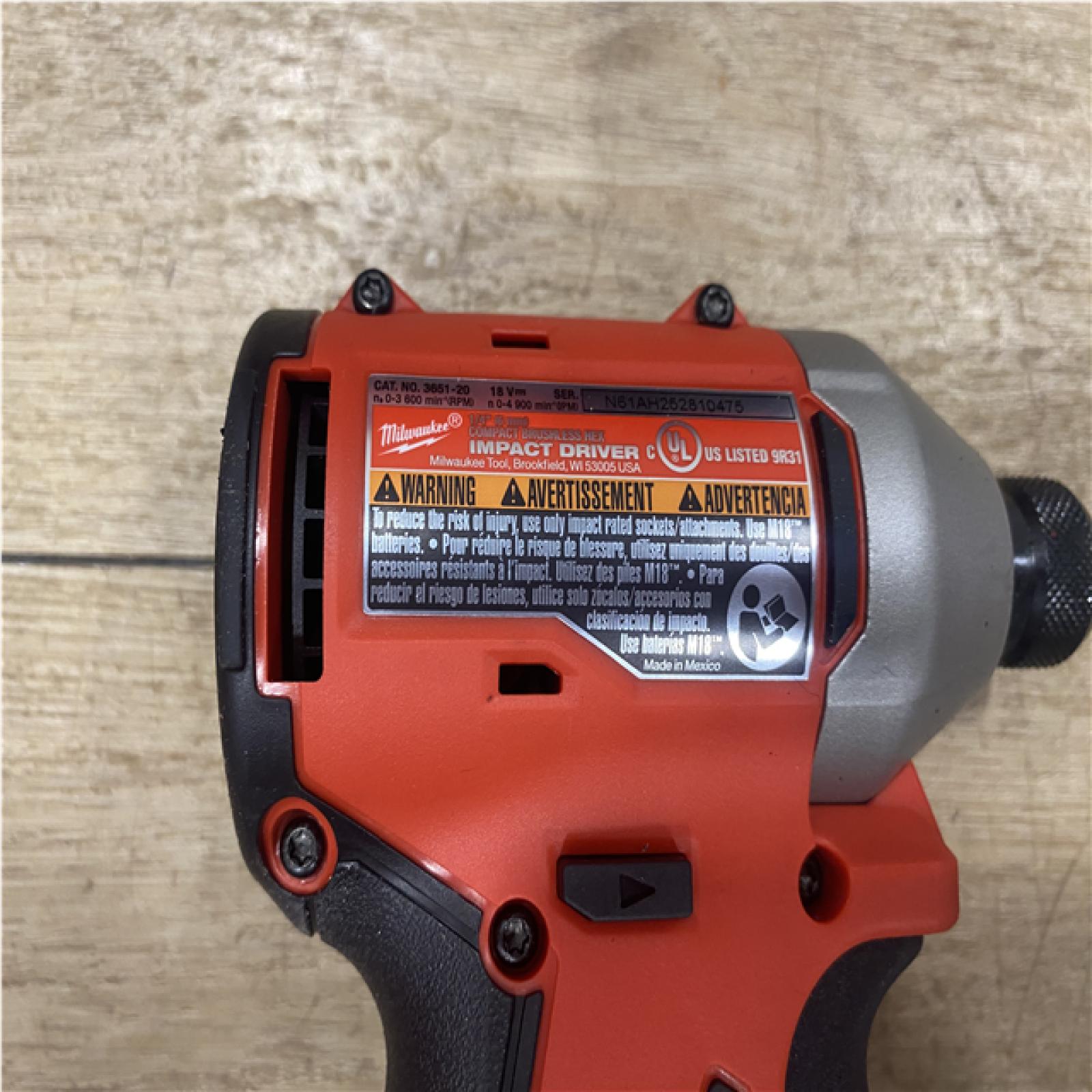 AS-IS Milwaukee 18-Volt Lithium-Ion Brushless Cordless Compact Hammer Drill/Impact Combo Kit
