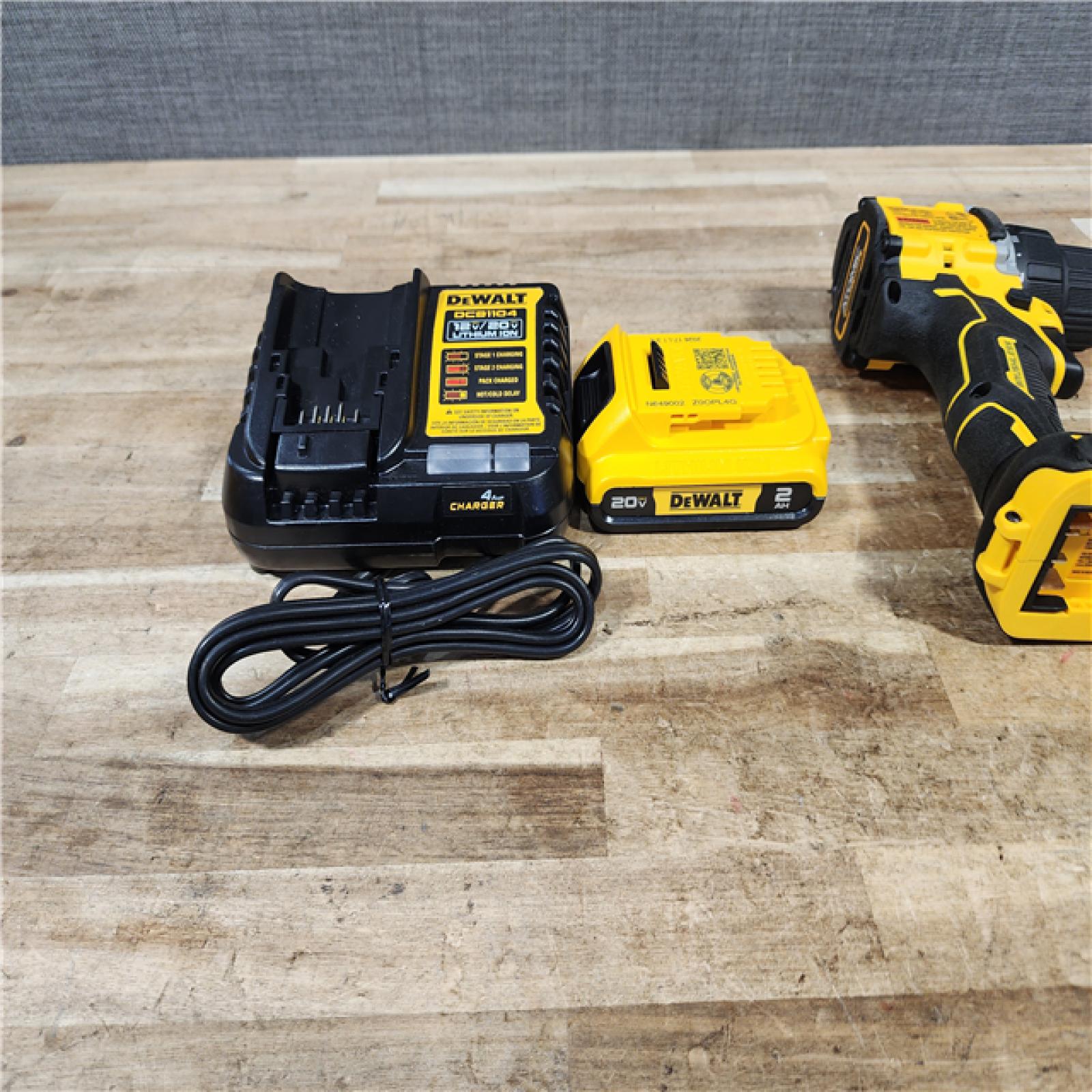HOUSTON LOCATION - AS - IS DEWALT Atomic 20V Lithium-Ion Cordless Compact 1/2 in. Drill/Driver Kit