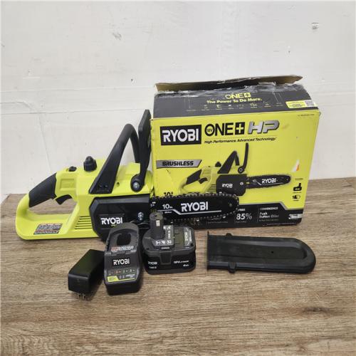 Phoenix Location NEW RYOBI ONE+ HP 18V Brushless 10 in. Battery Chainsaw with 4.0 Ah Battery and Charger