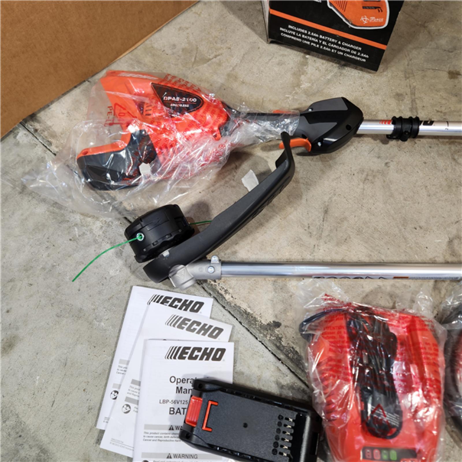 Houston Location - As-IS Echo DPAS-2100SBC1 EFORCE 56V Brushless Cordless Pro Attachment Trimmer Kit - Appears IN NEW Condition