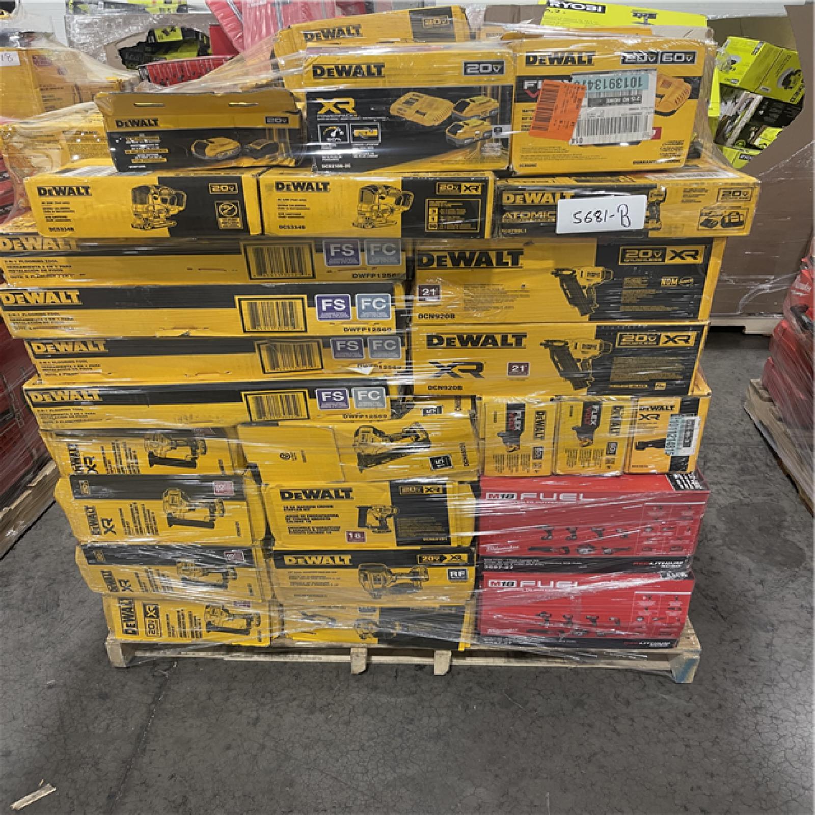 Pittston Location As-Is Power Tools Partial Truckload (14 pallets) 5681-B