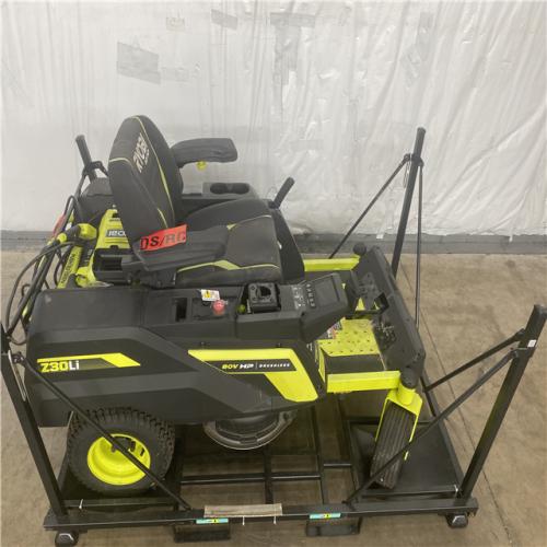 Houston Location AS IS - Ryobi 80v 30in  Cutting Width Riding Mower