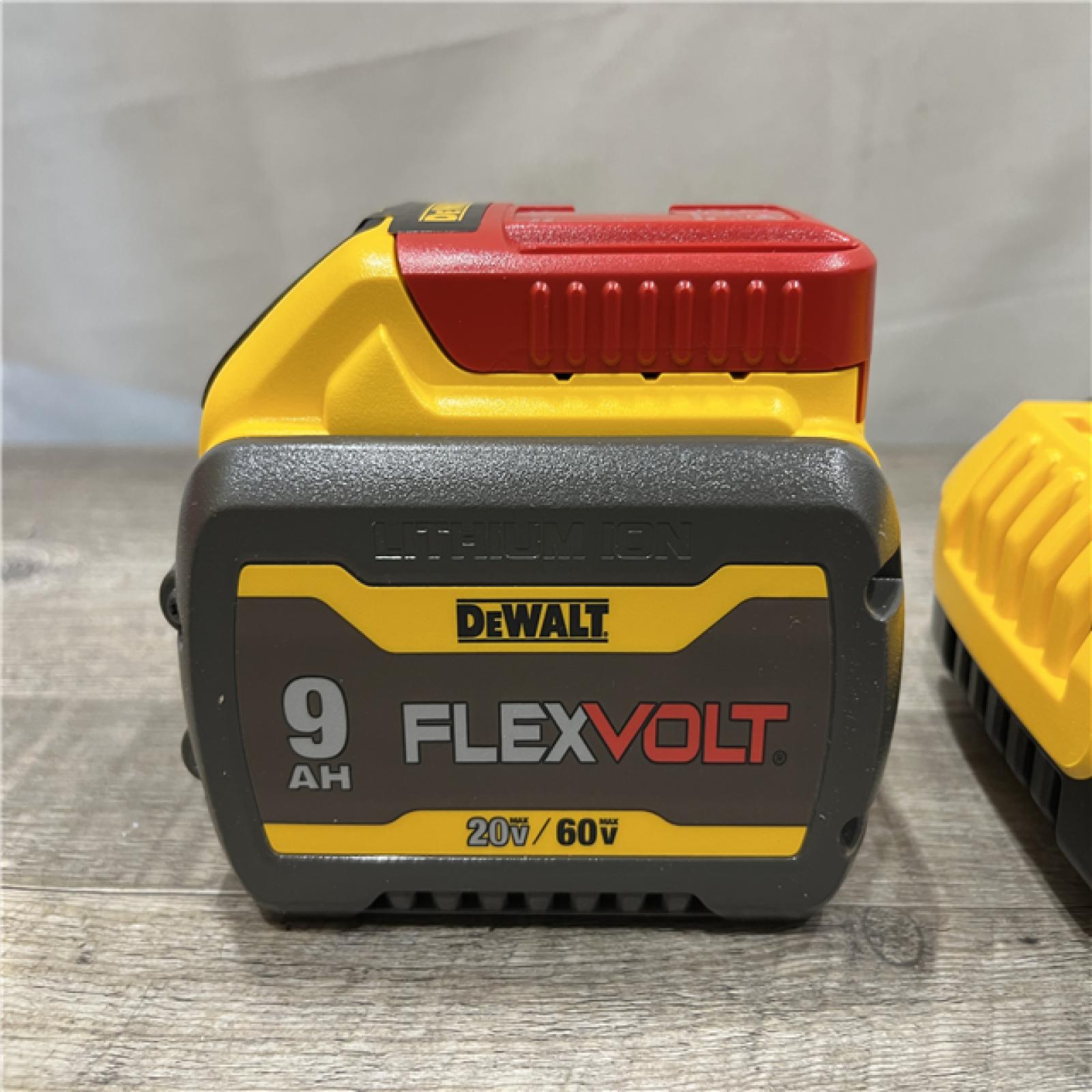 AS-IS DEWALT 20V/60V MAX FLEXVOLT Lithium-Ion 9.0Ah Battery and Charger Starter Kit