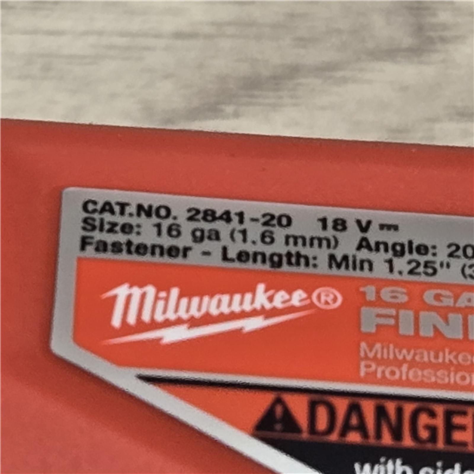 AS-IS Milwaukee 2841-20 18V Cordless Gen II 16 Gauge Angled Finish Nailer (Tool Only)
