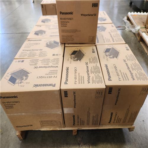 Phoenix NEW Panasonic WhisperSense DC Fan with Motion and Humidity Sensors Delay Timer and Pick-A-Flow Speed Selector 50  80 or 110 CFM Pallet of 11 (SEALED)