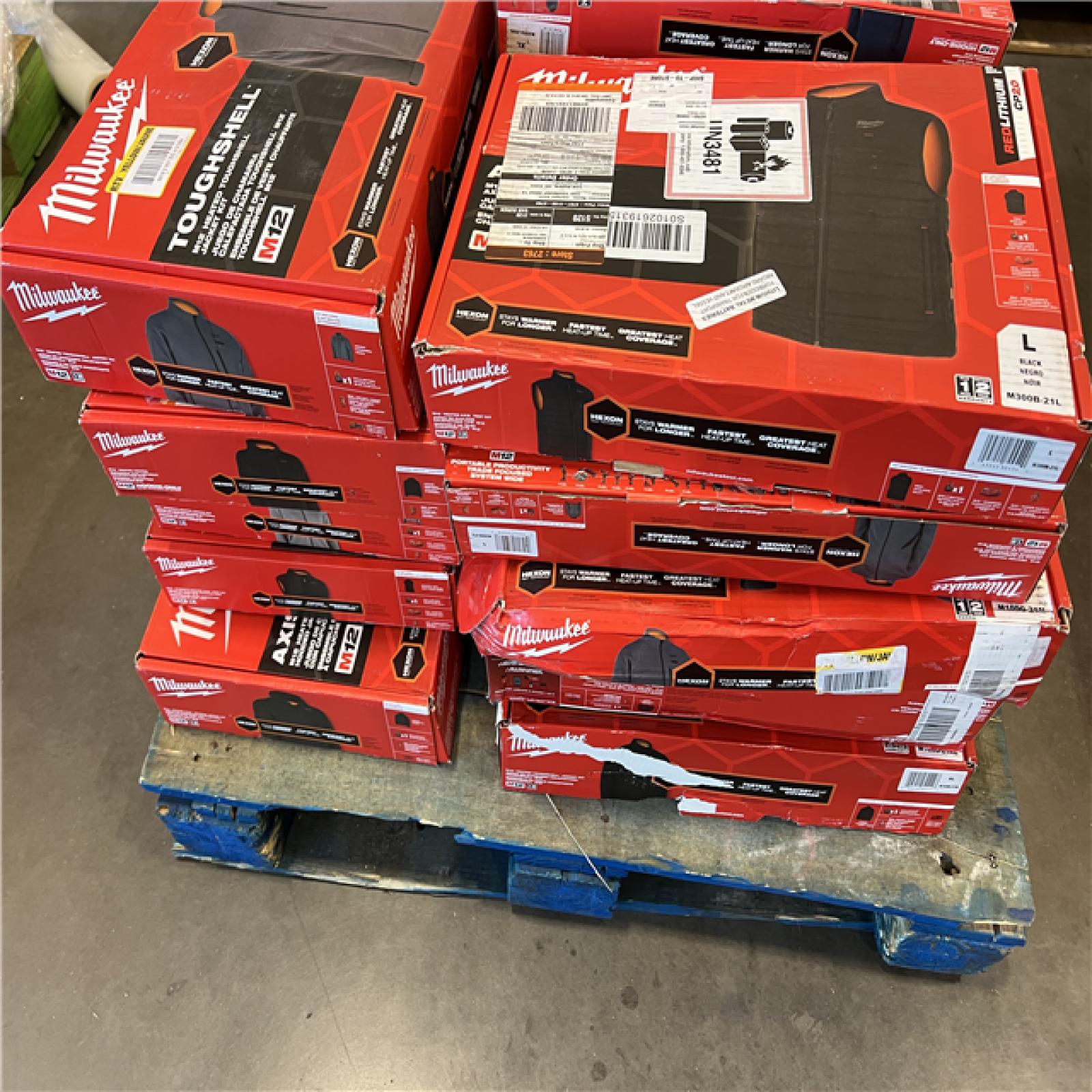 DALLAS LOCATION - AS-IS MILWAUKEE JACKET PALLET (25 COUNT)