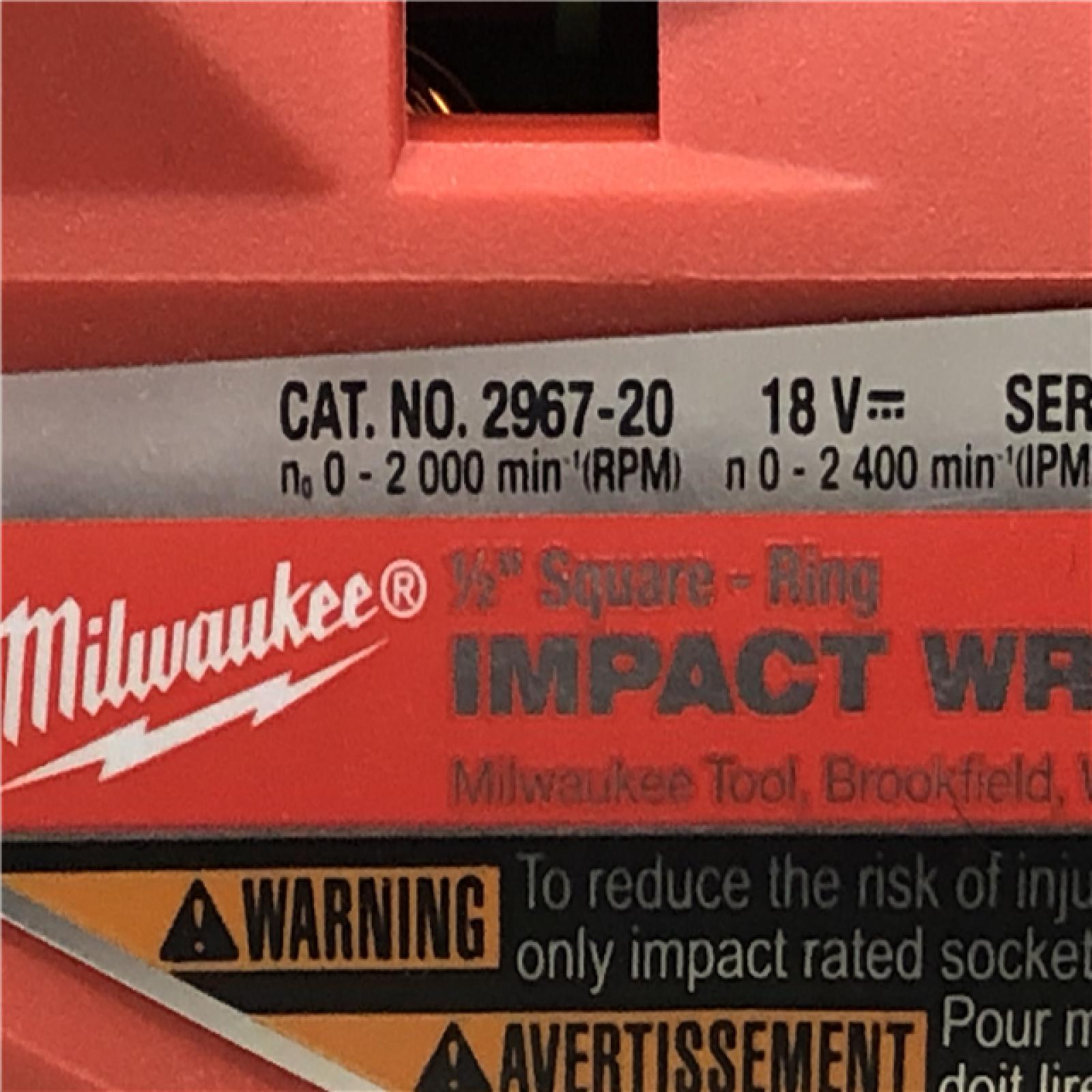 AS-IS Milwaukee M18 1/2 in. Cordless High Torque Impact Wrench Kit