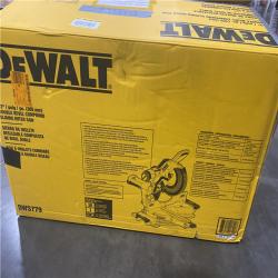As-Is-  DEWALT 15 Amp Corded 12 in. Double Bevel Sliding Compound Miter Saw