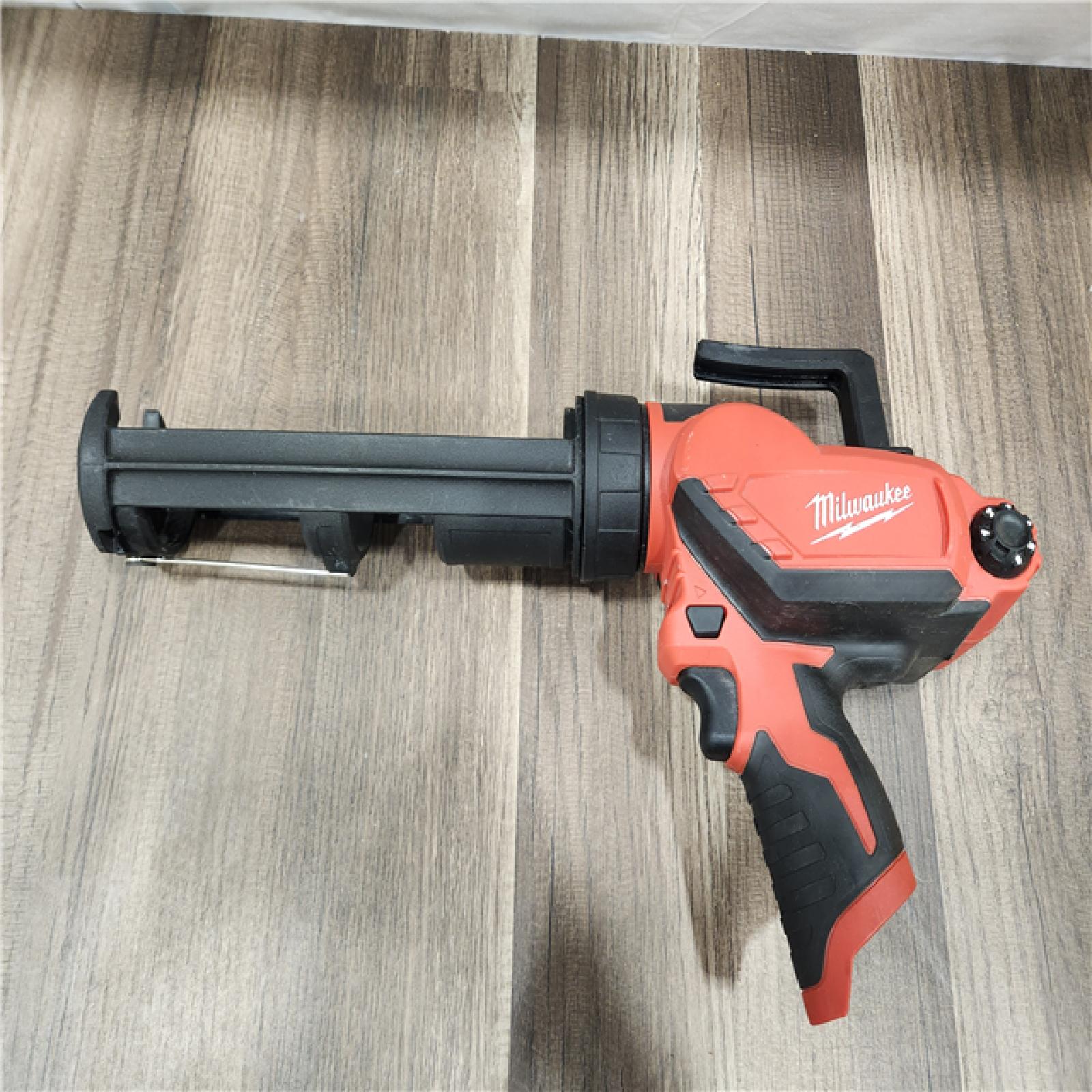 AS-IS- Milwaukee M12 12V Cordless 10oz Caulk/Adhesive Gun (Tool Only)