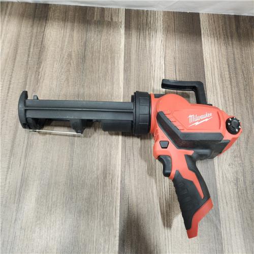 AS-IS- Milwaukee M12 12V Cordless 10oz Caulk/Adhesive Gun (Tool Only)
