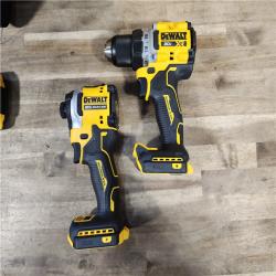 HOUSTON LOCATION - AS-IS DEWALT 20V MAX XR Cordless Drill/Driver, ATOMIC Impact Driver 2 Tool Combo Kit, (2) 2.0Ah Batteries, Charger, and Bag