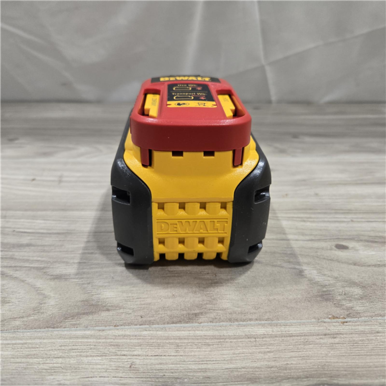 AS-IS DEWALT FLEXVOLT 20V/60V MAX Lithium-Ion 6.0Ah Battery Pack with 6 Amp Output Charger