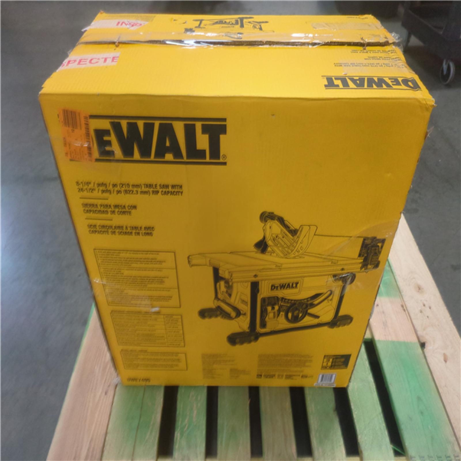 CALIFORNIA AS-IS DEWALT TABLE SAW