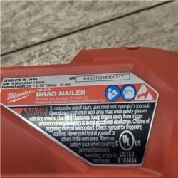 AS-IS  Milwaukee FUEL 18-Volt Lithium-Ion Brushless Cordless Gen II 18-Gauge Brad Nailer (Tool-Only)